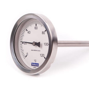 Bi-Metal Thermometer Rear Entry 100 mm